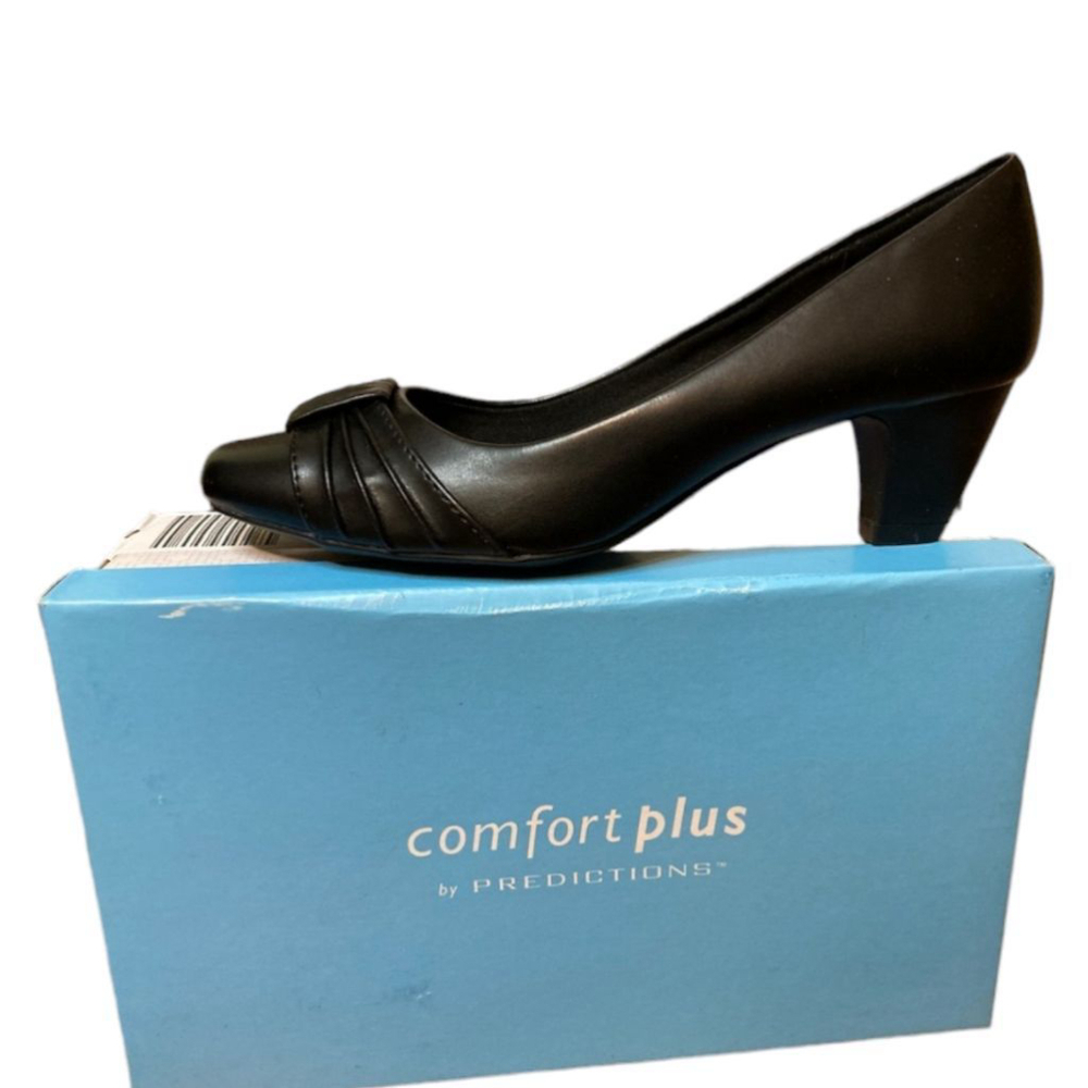 Comfort Plus black heels, size 5 1/2